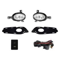 Kit Farol de Milha HR-V 15/18 Moldura Preta Botão Modelo Original Shocklight - SL-111810