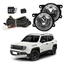 Kit Farol de Milha Jeep Renegade 2015 a 2021 Auxiliar Neblina