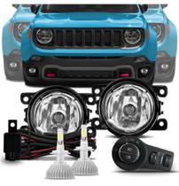 Kit Farol de Milha Jeep Renegade Original Super Led 2020 21
