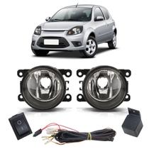 Kit Farol de Milha Ka 2012 A 2013 Botão Universal