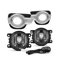 Kit Farol De Milha Kwid Moldura Cromo Botão Alternativo Colante - Suits STS912RN Kit Farol De Milha Kwid Moldura Cromo Botão Alternativo Colante - Suits STS912RN