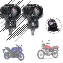 Kit Farol de Milha Led Auxiliar 10w 12V 24V Modelo Universal