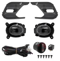 Kit Farol de Milha LED Friso Cromo Novo Polo 2023 em diante Highline Botão modelo Painel
