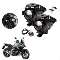 Kit Farol de Milha LED U5 Moto Honda NC 750X 2015 Super Brilho 6000K Kit Farol de Milha LED U5 Moto Honda NC 750X 2015 Super Brilho 6000K
