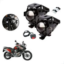 Kit Farol de Milha LED U5 Moto Honda XL 700V TRANSALP 2011 2012 2013 Super Brilho 6000K Kit Farol de Milha LED U5 Moto Honda XL 700V TRANSALP 2011 2012 2013 Super Brilho 6000K