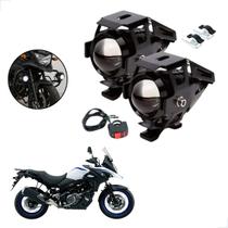 Kit Farol de Milha LED U5 Moto Suzuki DL 650 V Strom Super Brilho 6000K Kit Farol de Milha LED U5 Moto Suzuki DL 650 V Strom Super Brilho 6000K
