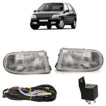 Kit Farol de Milha Megane Clio Laguna R19 1996 A 1999 Botão Universal Estriada Vidro Foco Manual Kit Farol de Milha Megane Clio Laguna R19 1996 A 1999 Botão Universal Estriada Vidro Foco Manual