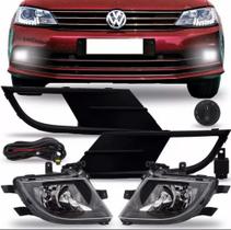 Kit Farol De Milha Neblina Auxiliar Jetta Sedan 2015 2016 2017 2018 Com Grade.