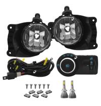 Kit Farol de Milha Neblina Chevrolet Cobalt Spin Novo Prisma Onix LT / LTZ 2013 á 2019 + Kit Lâmpada Super LED 6000K Kit Farol de Milha Neblina Chevrolet Cobalt Spin Novo Prisma Onix LT / LTZ 2013 á 2019 + Kit Lâmpada Super LED 6000K
