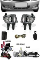 Kit Farol de Milha Neblina Chevrolet Novo Celta 2012 à 2016 + Kit Xenon 6000K / 8000K ou Kit Lâmpada Super LED 6000K - Suns Zapos Tiger Suitz