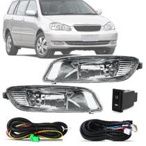 Kit Farol de Milha Neblina Corolla Fielder SW 2005 até 2008 Botão Painel