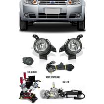 Kit Farol de Milha Neblina Ford Ka 2008 2009 2010 2011 + Kit Xenon 6000K 8000K ou Kit Lâmpada Super LED 6000K Kit Farol de Milha Neblina Ford Ka 2008 2009 2010 2011 + Kit Xenon 6000K 8000K ou Kit Lâmpada Super LED 6000K