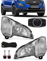 Kit Farol de Milha Neblina Ford Nova Ecosport 2017 2018 2019 2020 - Botão Painel