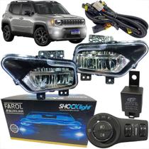 Kit farol de milha neblina full led jeep renegade 2022 a 2025 botão modelo original Kit farol de milha neblina full led jeep renegade 2022 a 2025 botão modelo original