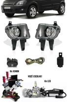 Kit Farol de Milha Neblina Gm Celta e Prisma 2006 2007 2008 2009 2010 2011 + Kit Xenon 6000K / 8000K ou Kit Lâmpada Super LED 6000K - Suns Zapos Tiger Suitz