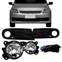 Kit Farol de Milha Neblina Gol G5 2008 a 2012 Botão Moldura