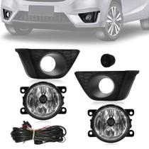 Kit Farol De Milha Neblina Honda Fit 2015 2016 2017 Botão