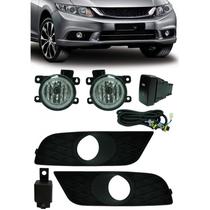 Kit Farol de Milha Neblina Honda New Civic 2015 - Interruptor Modelo Original