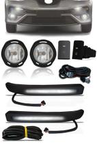 Kit Farol de Milha Neblina + Kit LED DRL Luz Diurna Toyota Etios 2017 2018 2019 2020