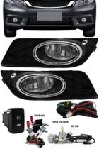 Kit Farol de Milha Neblina New Civic 2012 2013 2014 Botão Painel + Kit Xenon 6000K / 8000K ou Kit Lâmpada Super LED 6000K