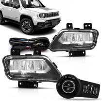 Kit Farol De Milha Neblina Original Led Renegade Jeep 2022 2023