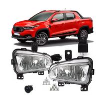 Kit Farol de Milha Neblina Strada 2020 2021 2022 2023 2024 2025 Botão Universal