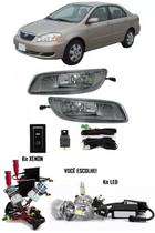 Kit Farol de Milha Neblina Toyota Corolla 2005 2006 2007 2008 + Kit Xenon 6000K / 8000K ou Kit Lâmpada Super LED 6000K Kit Farol de Milha Neblina Toyota Corolla 2005 2006 2007 2008 + Kit Xenon 6000K / 8000K ou Kit Lâmpada Super LED 6000K