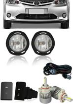 Kit Farol de Milha Neblina Toyota Etios + Kit LED - Suns / Zapos / Tiger / Shocklight / Suitz