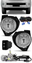 Kit Farol de Milha Neblina Toyota Hilux 2009 2010 2011 Botão Painel + Kit Lâmpada Super LED 6000K Kit Farol de Milha Neblina Toyota Hilux 2009 2010 2011 Botão Painel + Kit Lâmpada Super LED 6000K