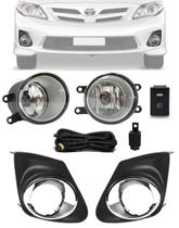 Kit Farol de Milha Neblina Toyota Novo Corolla 2012 2013 Aro Cromado