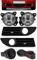 Kit Farol de Milha Neblina Vw Polo 2007 2008 2009 2010 2011 - Botão Modelo Padrão