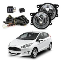 Kit Farol de Milha New Fiesta Hatch Sedan 2013 a 2017 Auxiliar Neblina