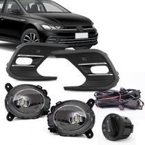 Kit farol de milha Novo Polo 2024 2025 2026 COMFORTLINE SENSE TSI MPI BOTÃO MODELO ORIGINAL
