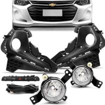 Kit Farol de Milha Onix 2020 a 2022 Auxiliar Neblina Botão Universal