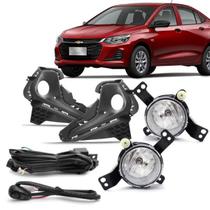 Kit Farol de Milha Onix 2020 a 2022 Com Moldura Suns