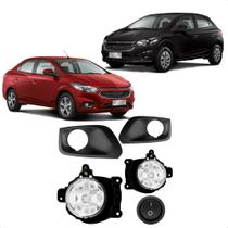 Kit Farol De Milha Onix LT e Prisma 2017 2018 2019 Moldura Preta Botão Alternativo Tic Tac 2 Pinos- STS754CV Kit Farol De Milha Onix LT e Prisma 2017 2018 2019 Moldura Preta Botão Alternativo Tic Tac 2 Pinos- STS754CV