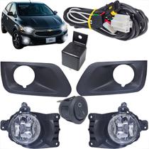 Kit farol de milha onix lt prisma 2017 ate 2019 moldura preta botao tic tac sem led Kit farol de milha onix lt prisma 2017 ate 2019 moldura preta botao tic tac sem led