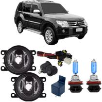 Kit farol de milha pajero full 2007 a 2013 c/ super branca Kit farol de milha pajero full 2007 a 2013 c/ super branca