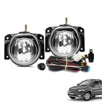 Kit Farol de Milha Palio Strada Adventure Locker 2005 a 2019 Botão Tic Tac