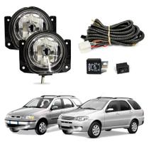 Kit Farol de Milha Palio Weekend G2 G3 2001 a 2012 Auxiliar Neblina Kit Farol de Milha Palio Weekend G2 G3 2001 a 2012 Auxiliar Neblina