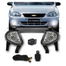 Kit Farol De Milha Pick-Up Corsa Classic 03-10 Botão