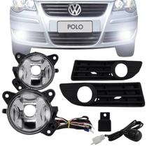 Kit Farol de Milha Polo 2007 a 2010 Botão Universal