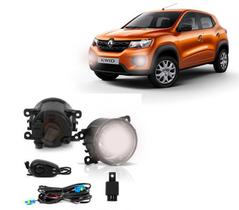 Kit Farol De Milha Renault Kwid Com Botão Alternativo