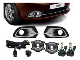 Kit Farol De Milha Renault Logan 2015 A 2018 Com Led Kit Farol De Milha Renault Logan 2015 A 2018 Com Led