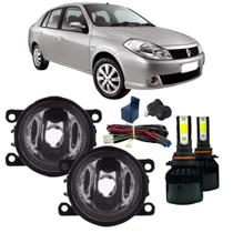 Kit farol de milha renault symbol 2007 a 2013 vd super led