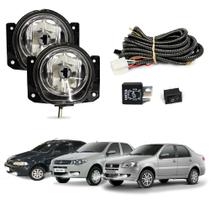 Kit Farol de Milha Siena G2 G3 G4 2001 a 2012 Auxiliar Neblina