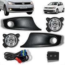 Kit Farol de Milha VW Fox SpaceFox 2010 a 2013 com Botão Modelo Original VW