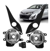 Kit Farol de Milha Yaris 20182021 Bt.Original e Moldura preta Tiger Auto 0207018