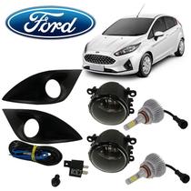 Kit Farol de Neblina+Moldura Fiesta 2011/2019 H11LED