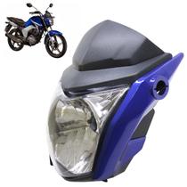 Kit Farol Dianteiro CG 150 Titan 2014 Azul 4 Peças Lisa Acrílico Kit Farol Dianteiro CG 150 Titan 2014 Azul 4 Peças Lisa Acrílico